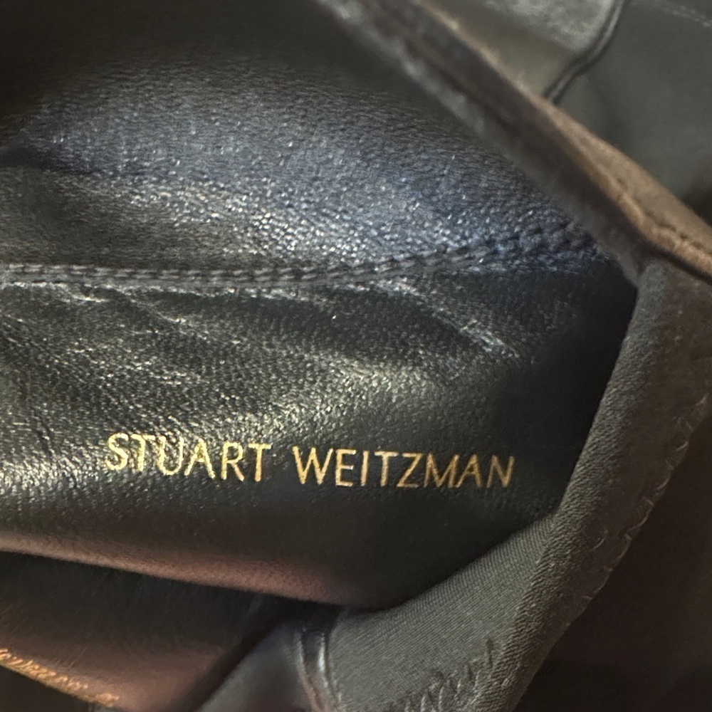 Stuart Weitzman 5050  Black Lambskin Over the Knee Boots Size 5 - Picture 10 of 10